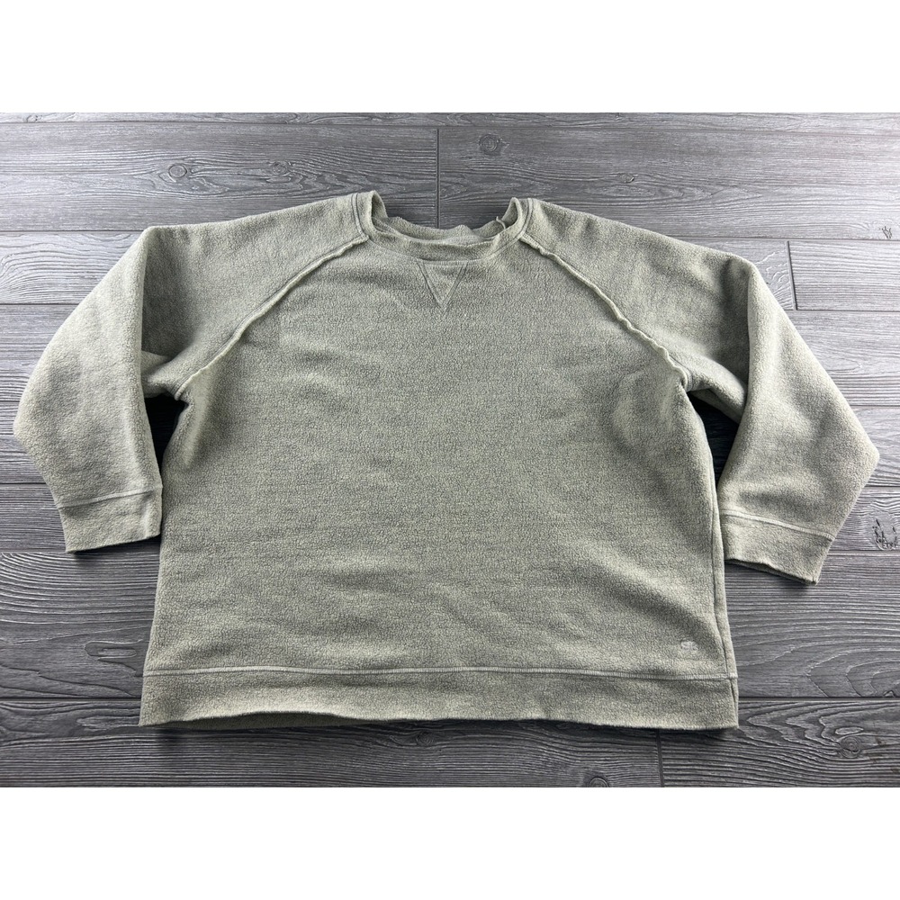 Albion Womens Beige Pullover Athletic Sweater Long Sleeve Fleece Outdoors M